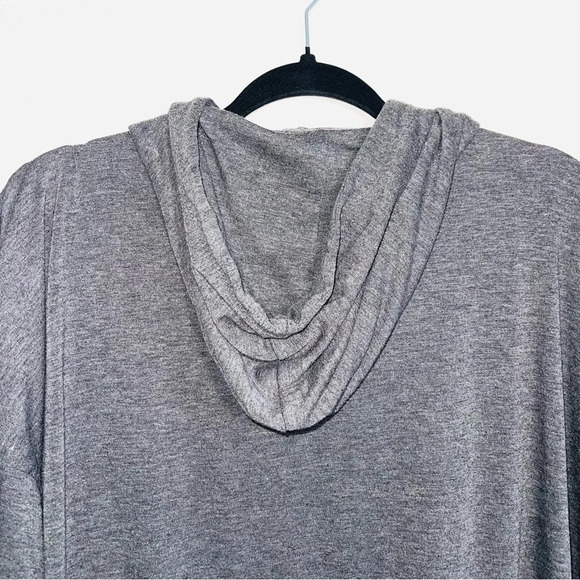 Brandy Melville Layla Dark Gray Hooded Tunic Sweatshirt One Size Women’s - Picture 7 of 12